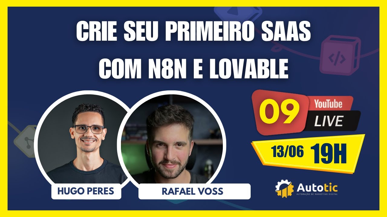 Live 09 – Crie seu primeiro SaaS com n8n e Lovable
