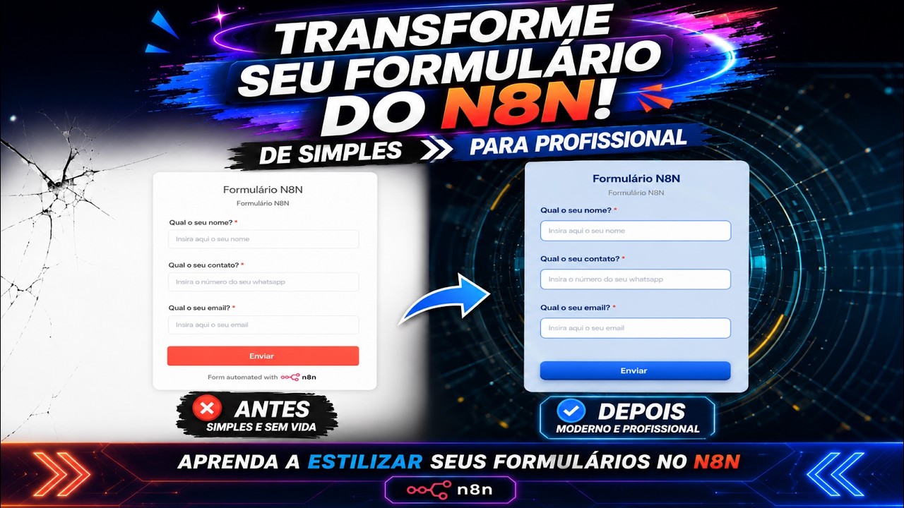 APRENDA A ESTILIZAR O DESIGN DO SEU FORMULÁRIO DO N8N